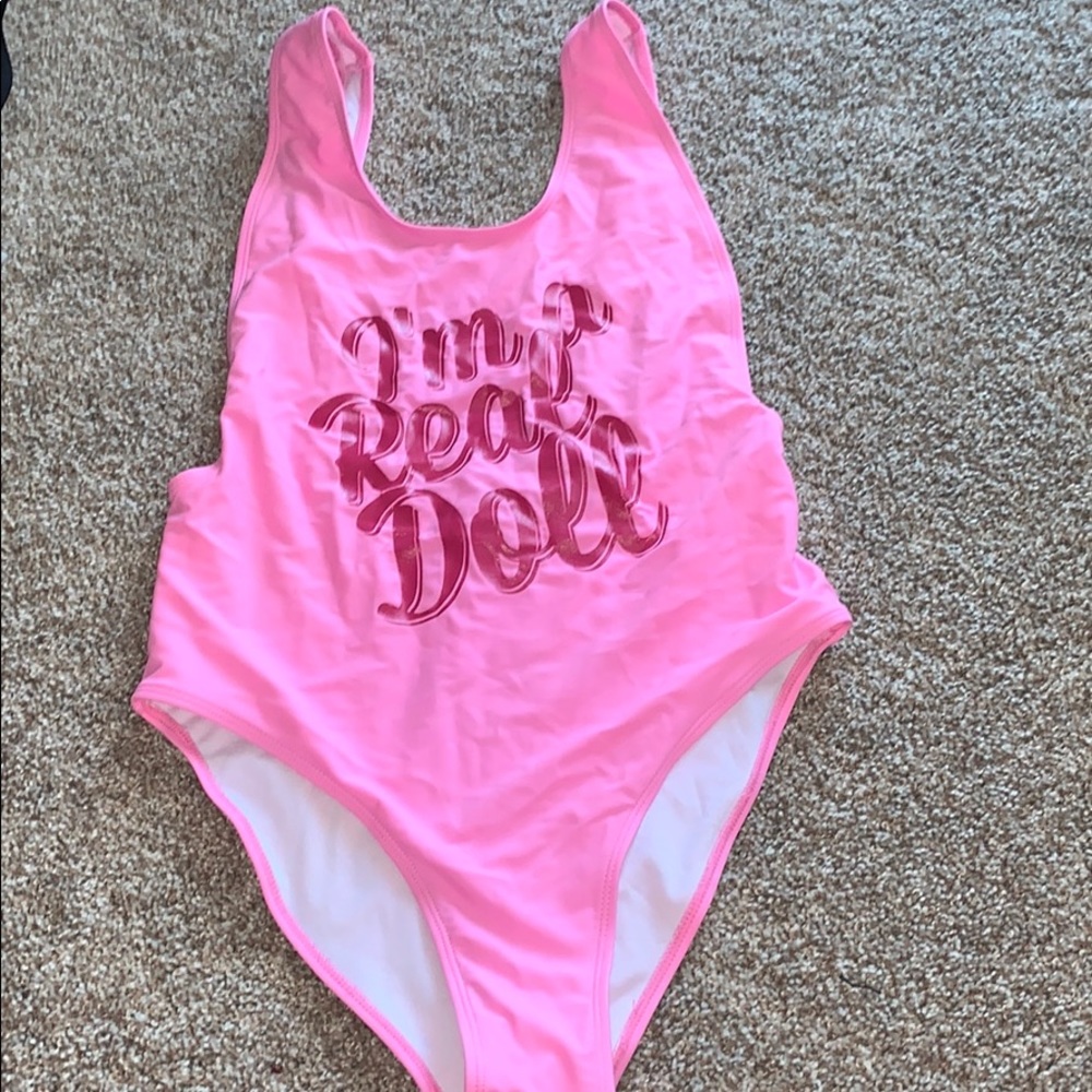 Pink swimsuit